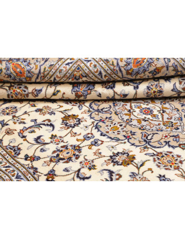 Kashan 204x298 Cm Kashan, Persia, Lana Cardata A Mano