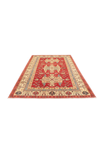 Tappeto Kazak Fine Pakistan 170x264 Rosso Crema