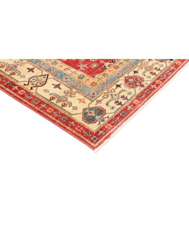 Tappeto Kazak Fine Pakistan 170x264 Rosso Crema