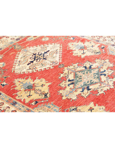 Tappeto Kazak Fine Pakistan 171x239 Rosso Terra