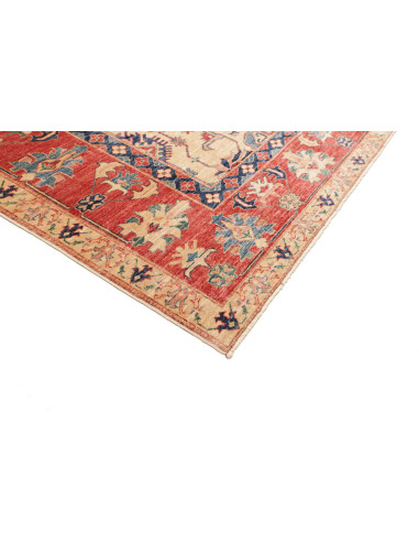 Rug Kazak Fine Pakistan 272x372 Cream Red