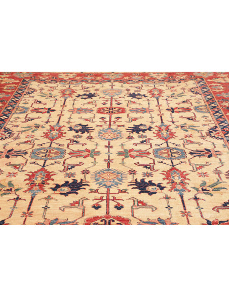 Rug Kazak Fine Pakistan 272x372 Cream Red