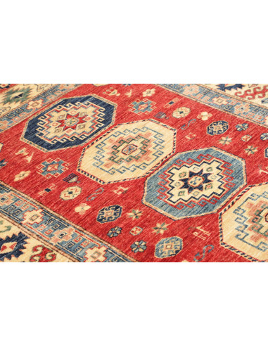 Tappeto Kazak Fine Pakistan 148x191 Rosso Crema