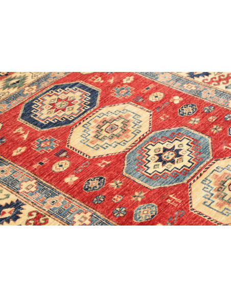 Tappeto Kazak Fine Pakistan 148x191 Rosso Crema