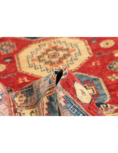 Tappeto Kazak Fine Pakistan 148x191 Rosso Crema
