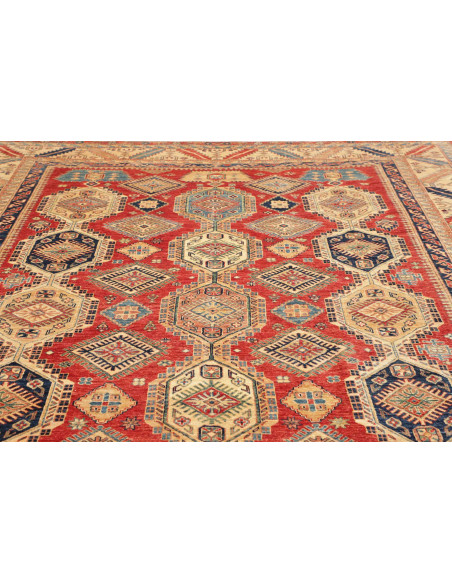 Tappeto Kazak Fine Pakistan 268x370 Rosso Terra