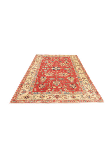 Tappeto Kazak Fine Pakistan 168x245 Rosso Terra