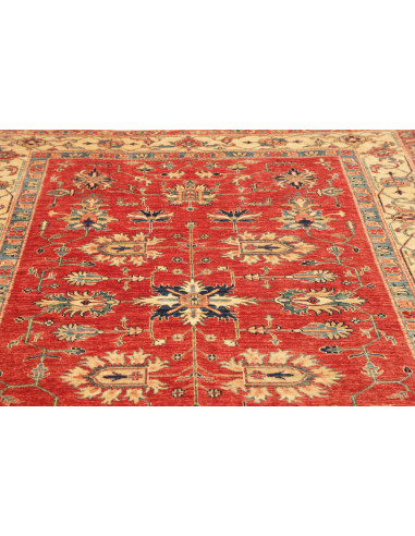 Tappeto Kazak Fine Pakistan 168x245 Rosso Terra
