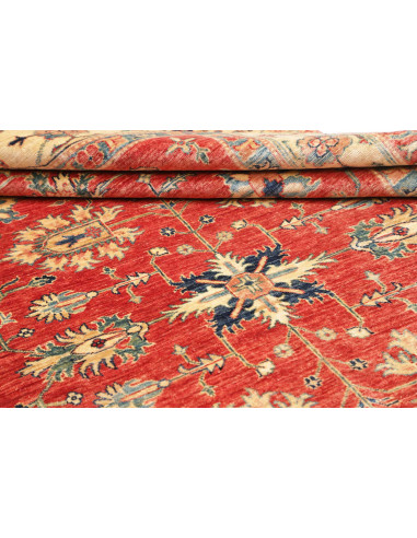 Tappeto Kazak Fine Pakistan 168x245 Rosso Terra