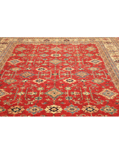 Tappeto Kazak Fine Pakistan 278x354 Rosso Ruggi
