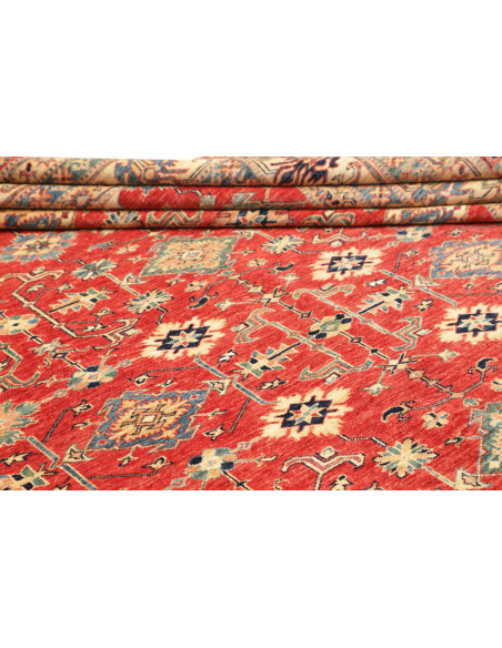 Tappeto Kazak Fine Pakistan 278x354 Rosso Ruggi