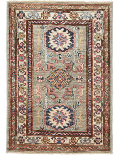 Tappeto Kazak Fine Pakistan marrone azzurro 62x88