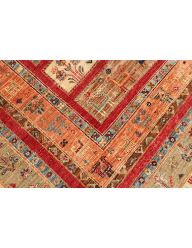 Tappeto Rubin Pakistan 303x410 Rosso Terra Beig