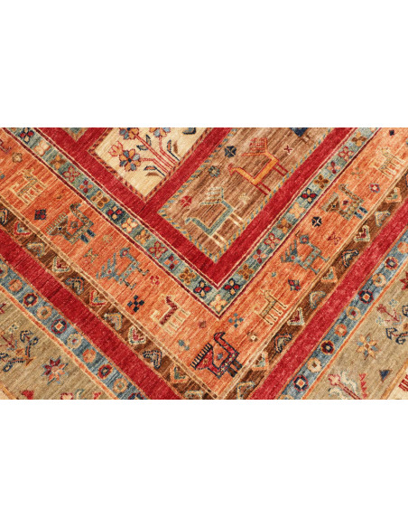 Tappeto Rubin Pakistan 303x410 Rosso Terra Beig