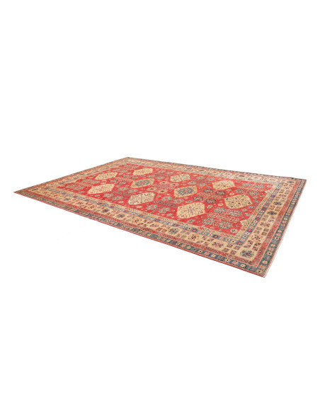 Tappeto Kazak Fine Pakistan 274x374 Rosso Terra
