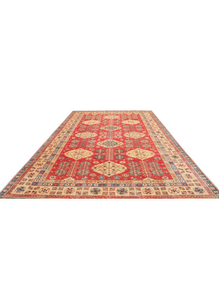 Tappeto Kazak Fine Pakistan 274x374 Rosso Terra