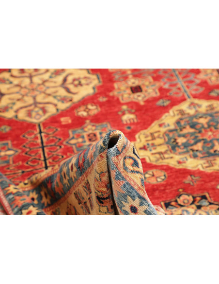Tappeto Kazak Fine Pakistan 274x374 Rosso Terra