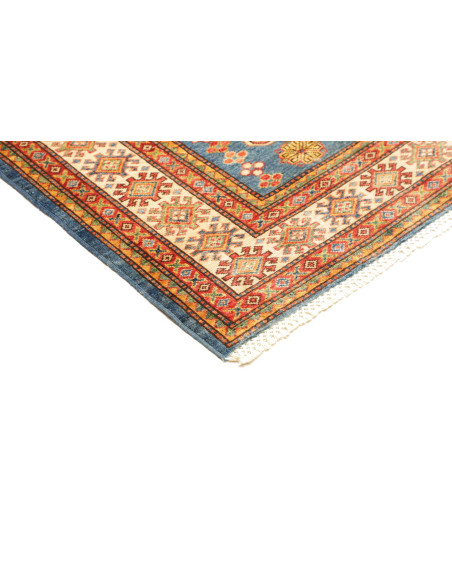 Rug Kazak Fine Pakistan 175x226 Petrol Blue Red