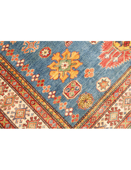 Rug Kazak Fine Pakistan 175x226 Petrol Blue Red