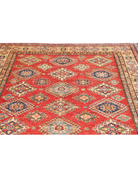 Tappeto Kazak Fine Pakistan 172x242 Rosso Terra