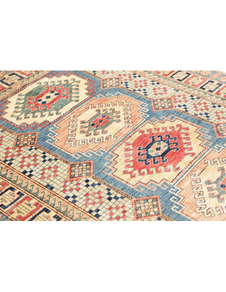 Tappeto Kazak Fine Pakistan 146x205 Beige Crema