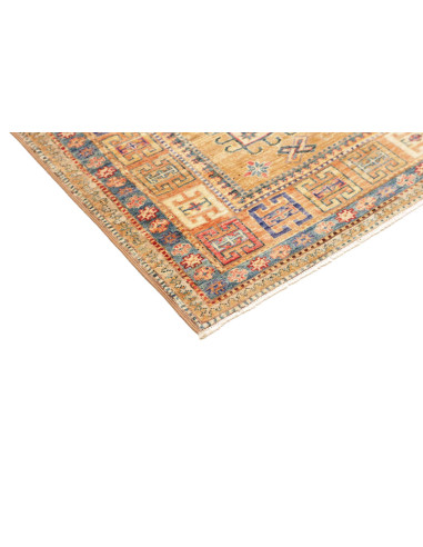 Tappeto Kazak Fine Pakistan 147x190 Oro Blu