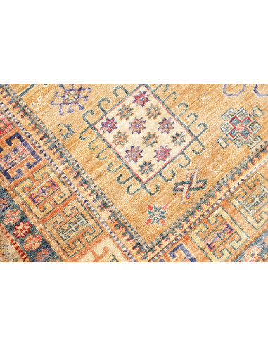 Rug Kazak Fine Pakistan 147x190 Gold Blue
