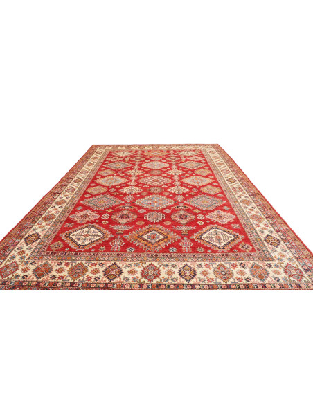 Tappeto Kazak Fine Pakistan 297x410 Rosso Terra
