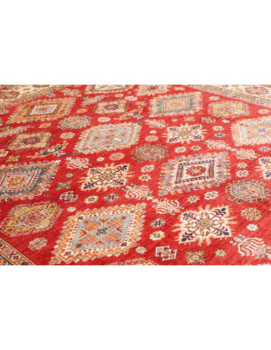 Tappeto Kazak Fine Pakistan 297x410 Rosso Terra