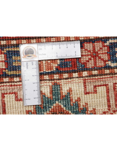 Tappeto Kazak Fine Pakistan 297x410 Rosso Terra