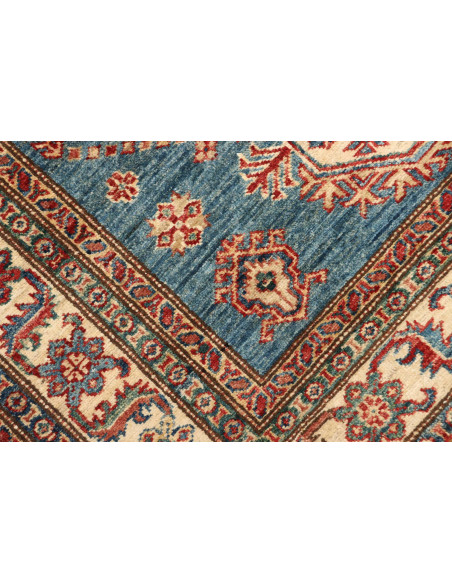 Rug Kazak Fine Pakistan 121x170 Petrol Blue Bei
