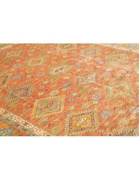 Tappeto Kazak Fine Pakistan 262x356 Terracotta