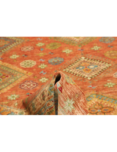Tappeto Kazak Fine Pakistan 262x356 Terracotta
