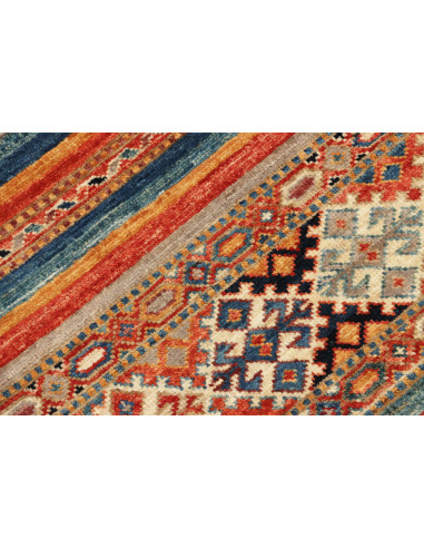 Rug Samarkand Pakistan Terracotta Blue