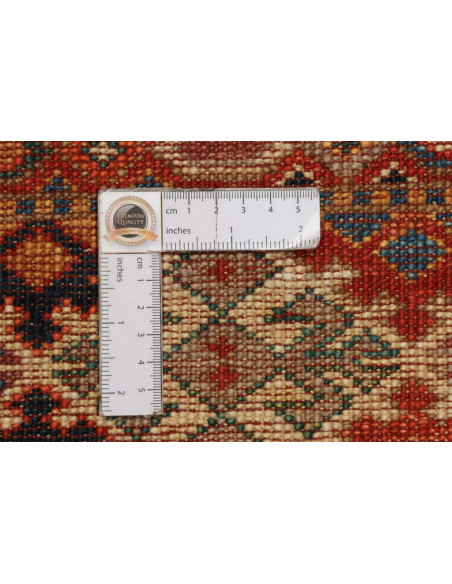 Rug Samarkand Pakistan Terracotta Blue