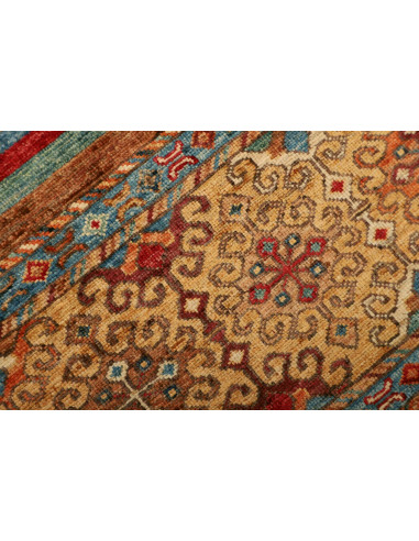 Tappeto Samarkand Pakistan 79x130 Oro Ruggine