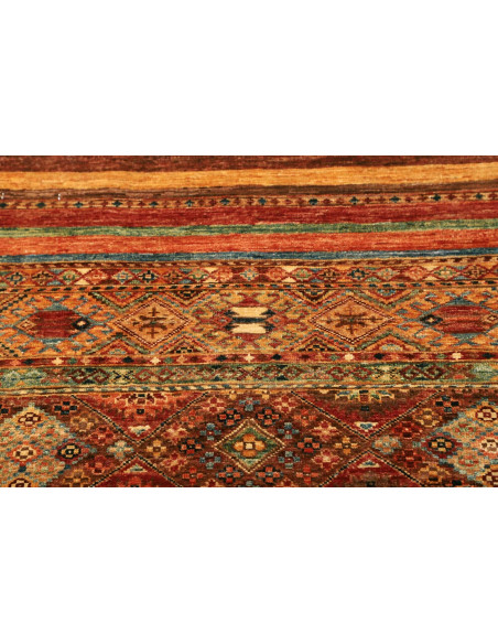 Rug Samarkand Pakistan 80x294 Terracotta Rust