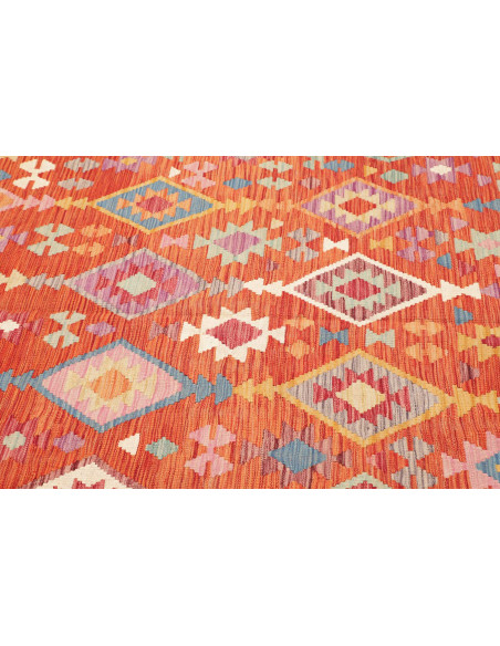 Rug Kilim Afghanistan 167x246 Red-orange Blue