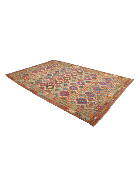 Kilim 198x302 Cm Kilim, Afghanistan, Lana Cardata A Mano