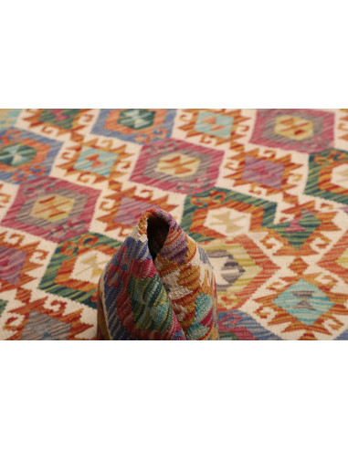 Kilim 198x302 Cm Kilim, Afghanistan, Hand-carded Wool (warp: