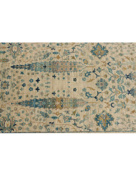 Rug Shahi Fine Pakistan 79x341 Cream Blue