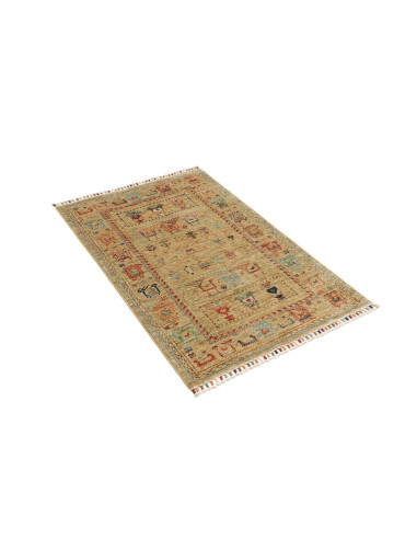 Tappeto Rubin Pakistan 80x126 Beige Rosso