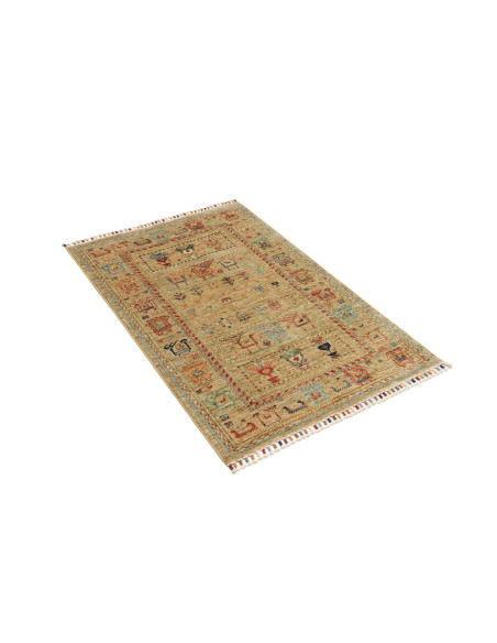 Rug Rubin Pakistan 80x126 Beige Red