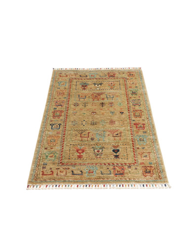 Tappeto Rubin Pakistan 80x126 Beige Rosso