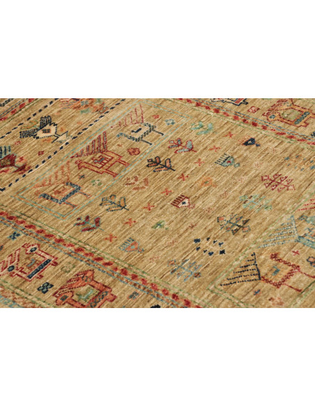 Tappeto Rubin Pakistan 80x126 Beige Rosso