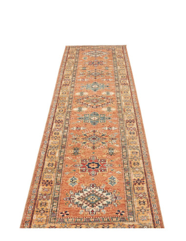 Tappeto Kazak Fine Pakistan 84x299 Terracotta A