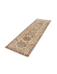 Rug Kazak Fine Pakistan 83x256 Beige Red 2
