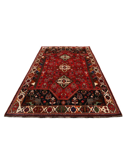 Shiraz 170x275 Cm Shiraz, Persia, Lana Cardata A Mano,