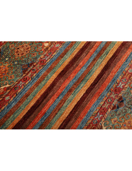 Rug Samarkand Pakistan 82x123 Red Blue
