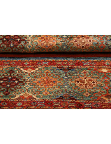 Tappeto Samarkand Pakistan 82x123 Rosso Blu